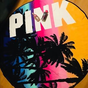 PINK ROUND MALIBU SUNSET TOWEL🌴summer sale🌴 🐚🌸